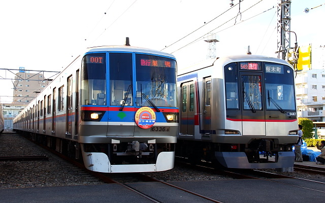 6300形など車両展示の様子。今回は11月15日に開催される。