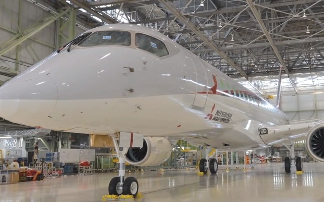 三菱航空機 MRJ（動画スクリーンショット）