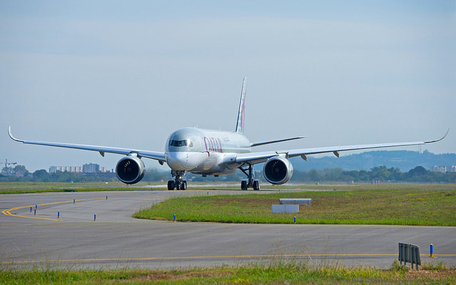 カタール航空A350XWB初号機、ドーハ＝フランクフルト路線就航へ（1）