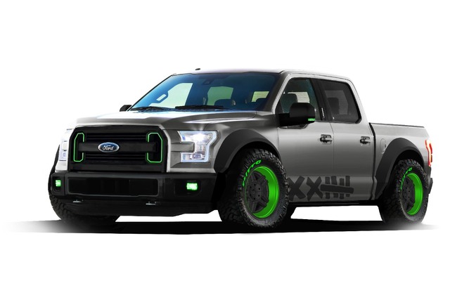 新型フォードF-150のカスタマイズカーの予告スケッチ