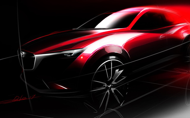 マツダ CX-3 のイメージスケッチ