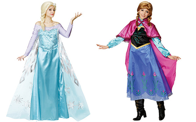 『アナと雪の女王』エルサ＆アナの衣装　(C)  Disney.