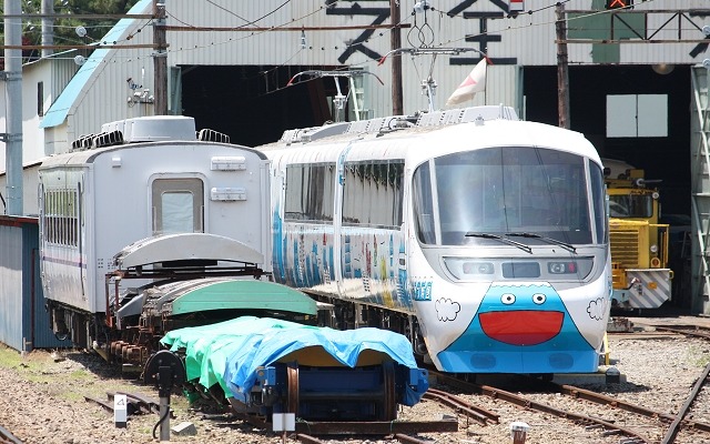 「富士急電車まつり2014」は11月9日開催。河口湖・富士山・下吉田3駅を会場にイベントを行う。写真は富士山駅の近くにある鉄道技術センター。