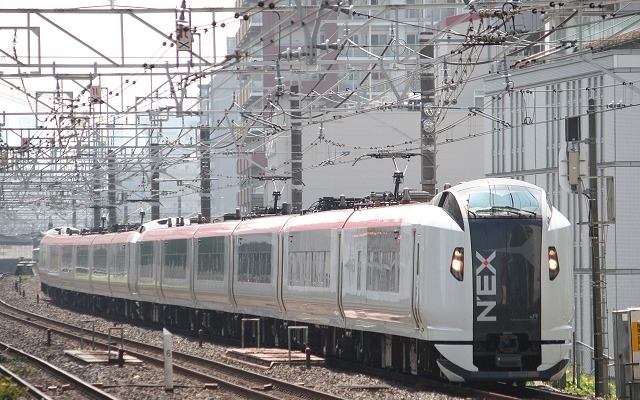 11月15日に尾久で開催されるイベントでは、E259系や旧型客車、485系「ジパング」などが展示される。写真はE259系。