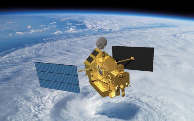 熱帯降雨観測（TRMM）衛星のイメージ