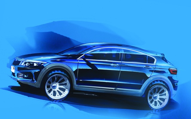 クオロス3 シティ SUV の予告スケッチ