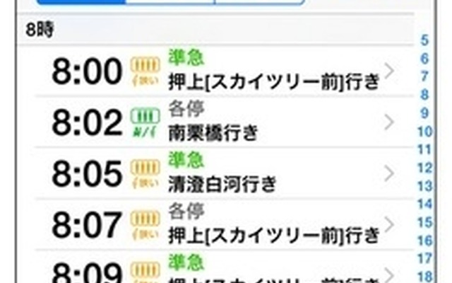 アイコン表示画面