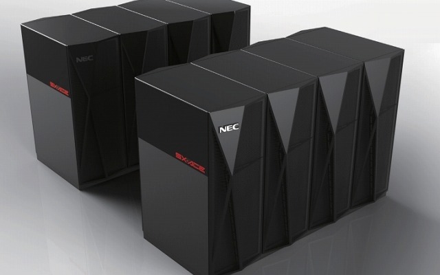 現行のベクトルスーパーコンピュータ「SX-ACE」。次世代機は10倍の性能を目指す