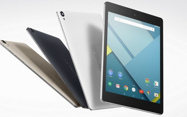 2,048×1,536ピクセルのIPS液晶を搭載した「Nexus 9」。Wi-Fiモデルが29日に発売
