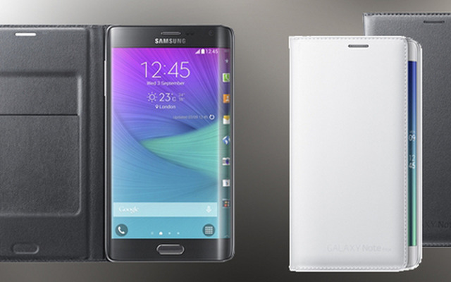 「GALAXY Note Edge」 向けフリップケース「EF-WN915Bシリーズ」はホワイトとチャーコールの2色を用意