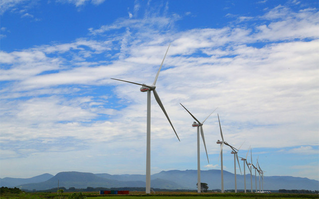 稼働開始した風力発電拠点