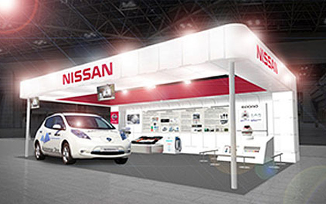 人とくるまのテクノロジー展 2014名古屋 の日産ブース（イメージ）