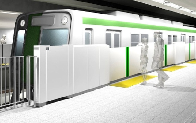 京都地下鉄、地下街建設記念レール 京都市営地下鉄四条駅に可動式ホーム柵設置｜鉄道ニュース｜2015