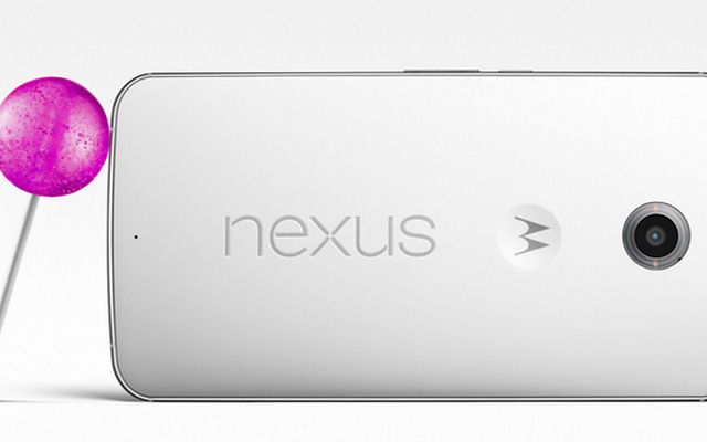 Android 5.0（コードネームLollipop）を搭載する「Nexus 6」のクラウドホワイト色モデル