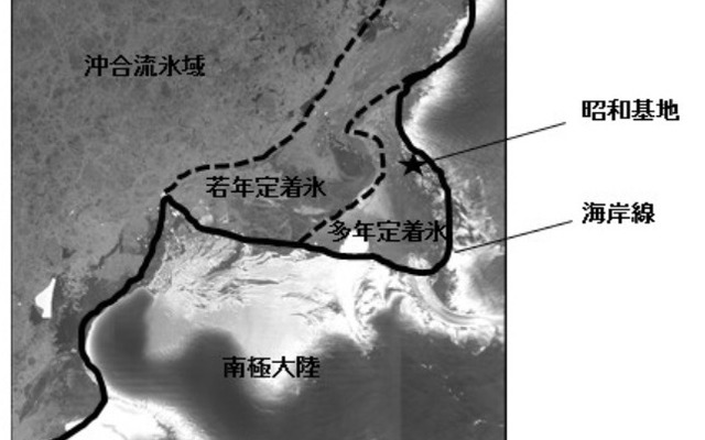 2014年11月27日の、昭和基地近辺の海氷状況