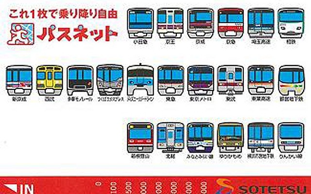 関東圏の共通乗車カード「パスネット」の一例。既に自動改札機では使用できなくなっているが、来年3月末限りで自動券売機や自動精算機での取扱いも終了する。