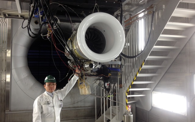 本田技術研究所の「航空機エンジンR&Dセンター」。写真は試験ベンチ設備