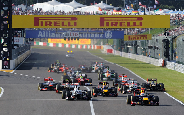 2012年のF1日本GP（鈴鹿サーキット）。