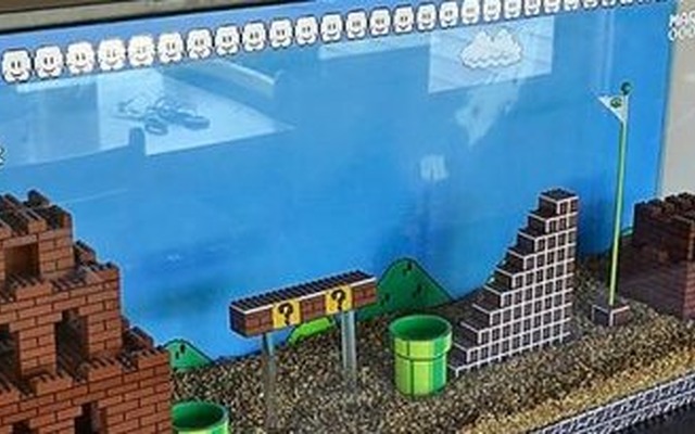ビッグな水槽に『スーパーマリオブラザーズ』のステージを再現！制作者が着手から完成までの様子を写真付きで公開