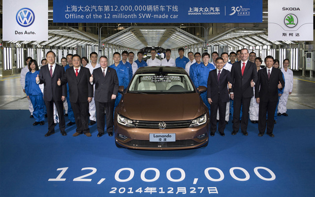 累計生産1200万台を達成した上海 VW