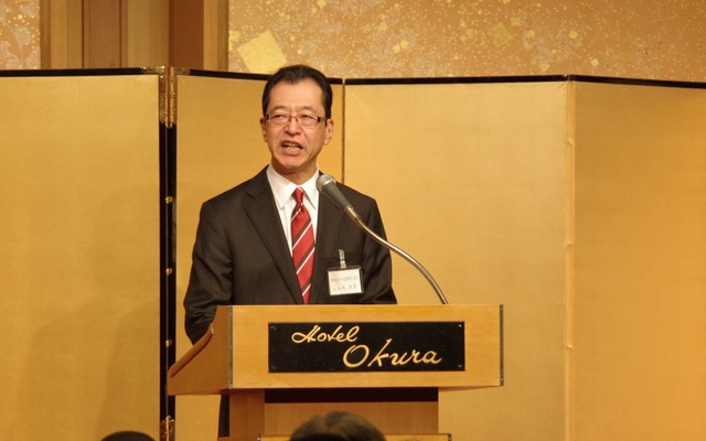 自工会の池史彦会長（自動車工業団体新春賀詞交換会）