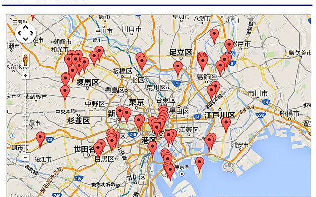 二輪車通行規制区間をGoogleストリートビュー上に表示