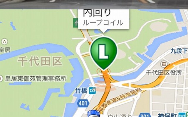 実録オービスPRO・iPhone版の接近警告画面