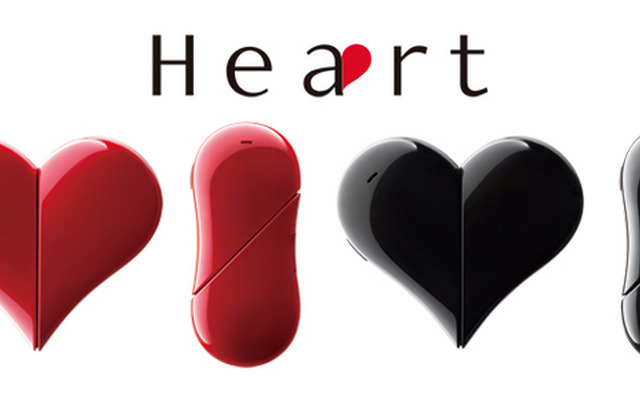 ハート型になる通話特化型PHS端末「Heart 401AB」がワイモバイルから3月に発売
