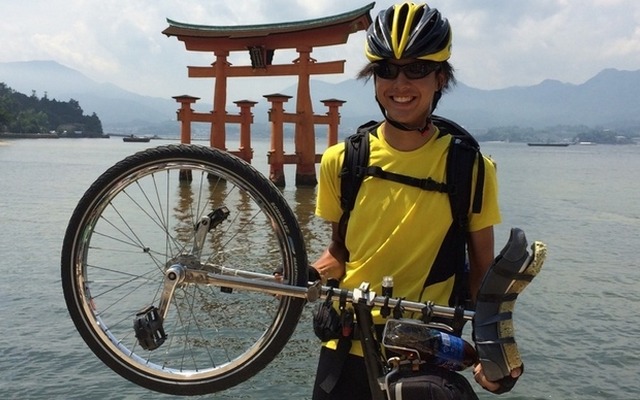 一輪車で日本一周の土屋柊一郎さん「自分にしかできないこと」が原動力　インタビュー