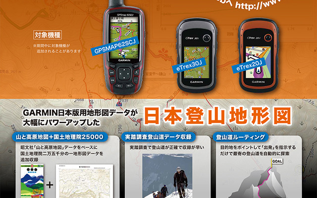 日本登山地形図の新発売キャンペーン（ポスター）