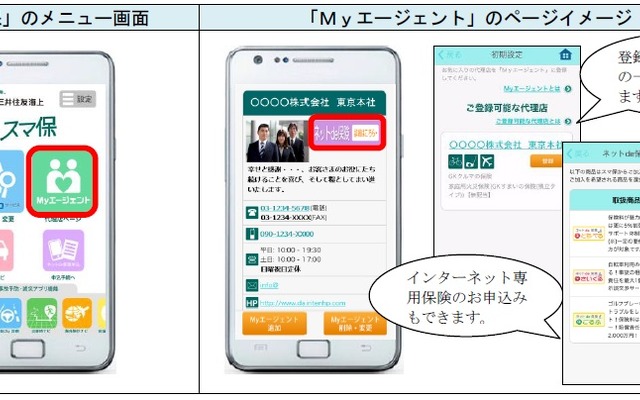 三井住友海上の「スマ保」に「Myエージェント」を追加