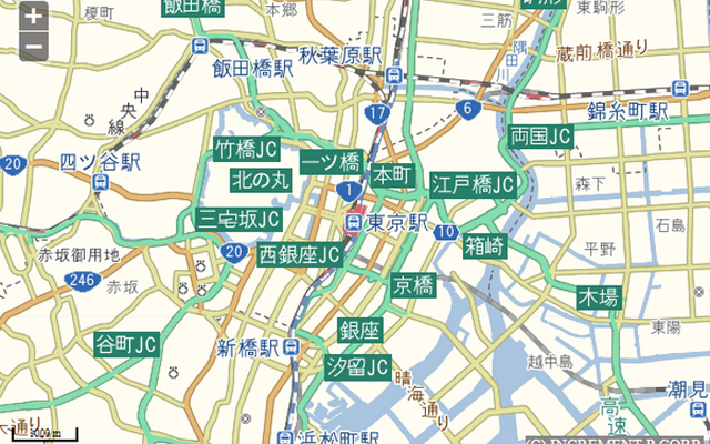 道路強調マップ