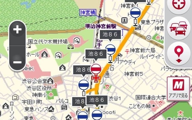 スマートフォン向け地図サイト MapFan