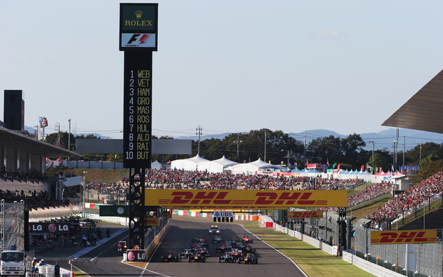 F1日本GPスタートシーン