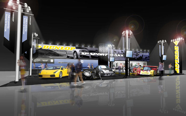 【東京スペシャルインポートカーショー06】ダンロップ ファルケン タイヤ、ギャラリースタイルで展示