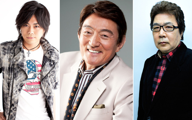 左から、浪川大輔（ケラン・ラッツ役）＆ささきいさお（シルヴェスタ・スタローン役）＆玄田哲章（アーノルド・シュワルツェネッガー役）／『エクスペンダブルズ3 ワールドミッション』“最強”日本語吹替え声優陣