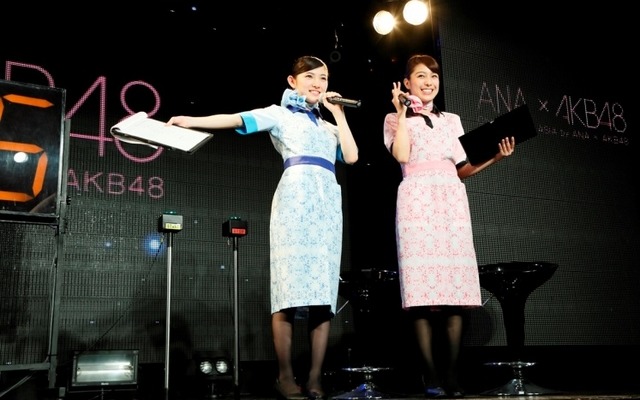 AKBメンバーがANA新制服を着て登場「Challenge for ASIA by ANA x AKB48 in Tokyo」