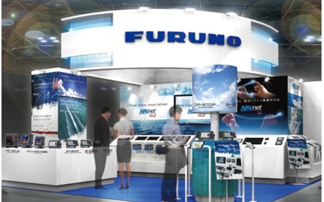 古野電気のジャパンインターナショナルボートショーの出展ブースイメージ