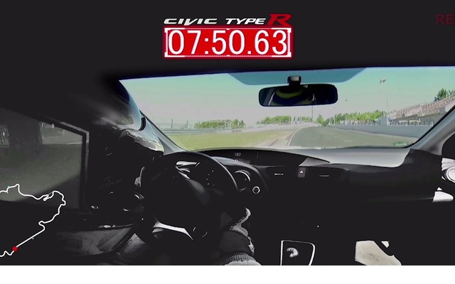 ドイツ・ニュルブルクリンク北コースを7分50秒63で周回した新型ホンダシビックタイプR