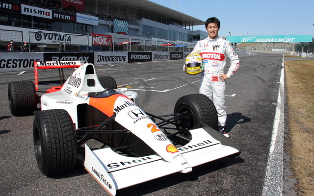 モータースポーツファン感謝デーでマクラーレン・ホンダ『MP4/6』をドライブした山本尚貴