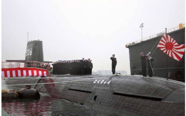 川崎重工が潜水艦「こくりゅう」を防衛省に引き渡し