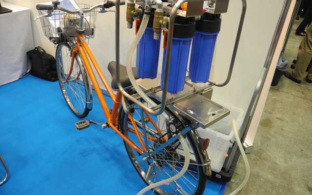 ベーシックの浄水自転車「モバイルオアシス」