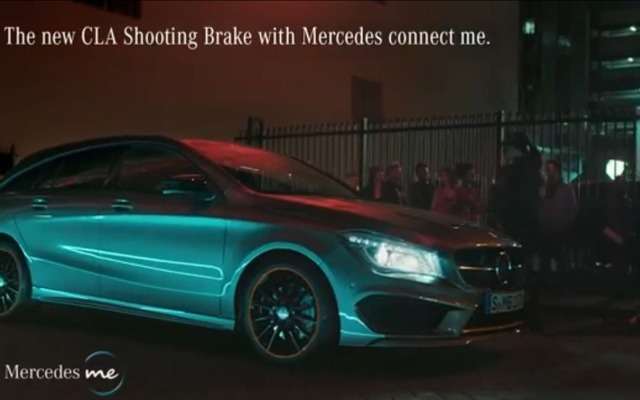 メルセデス CLA シューティングブレークのCM