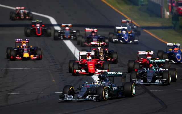 2015F1オーストラリアGPスタートシーン