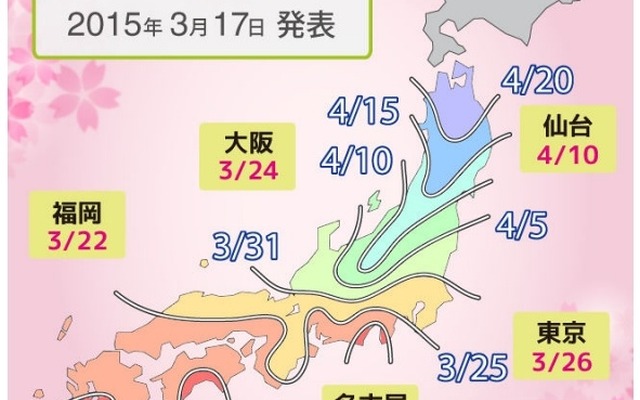 桜の開花予想