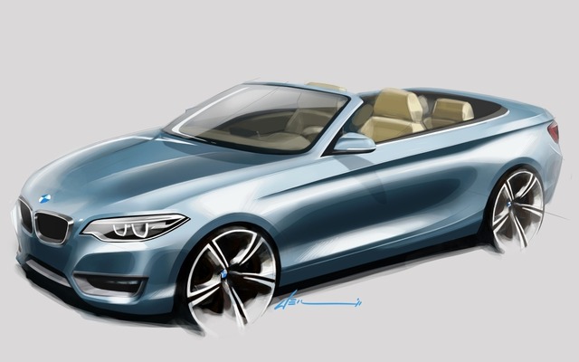 BMW 2シリーズ カブリオレのデザインスケッチ