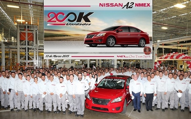 累計生産20万台を達成した日産 メキシコ アグアスカリエンテス第2工場