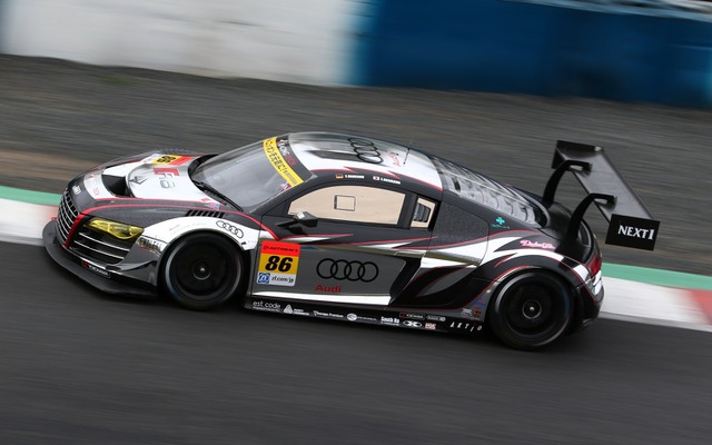 開幕戦、GT300クラス4位となった#86 Racing Tech Audi R8。