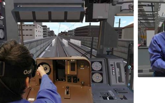 HMDを使った3D運転シミュレーターのイメージ。イベント期間中の5月2～4日のみ、18歳以上限定で体験イベントが行われる。