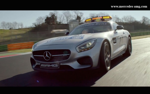 メルセデス AMG-GTのF1セーフティカー（動画キャプチャ）